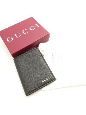 Gucci Logo Coin Wallet Mini Card Case Purse Bifold